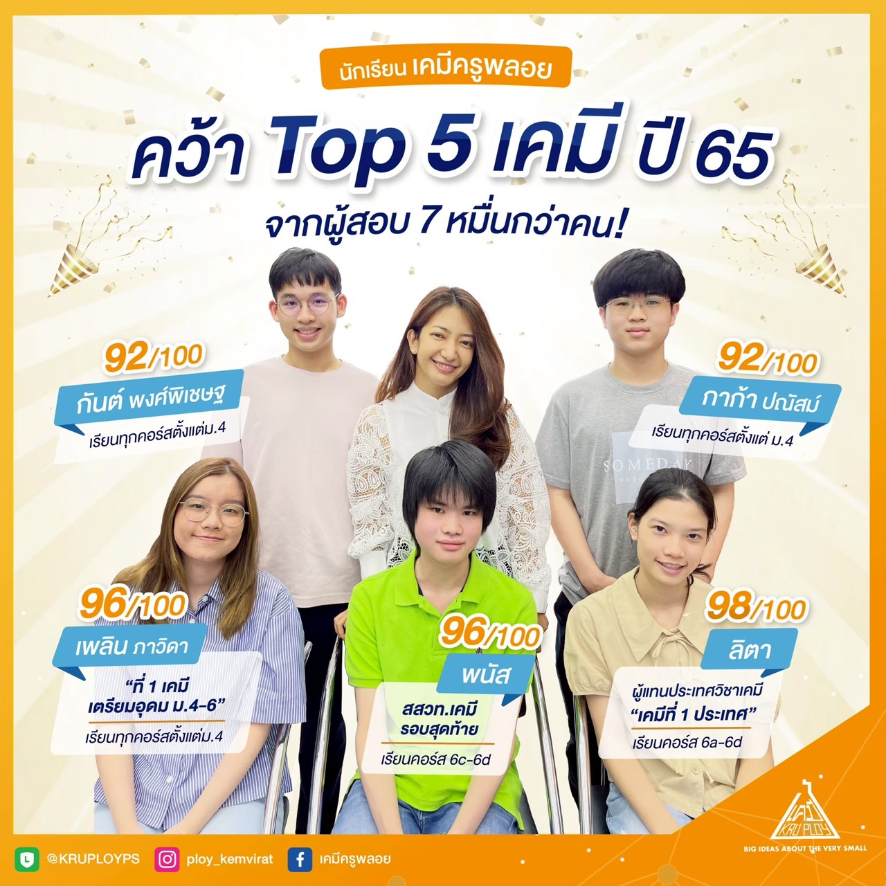 ผลงานนักเรียนเคมีครูพลอย Set 2 รูปที่ 1